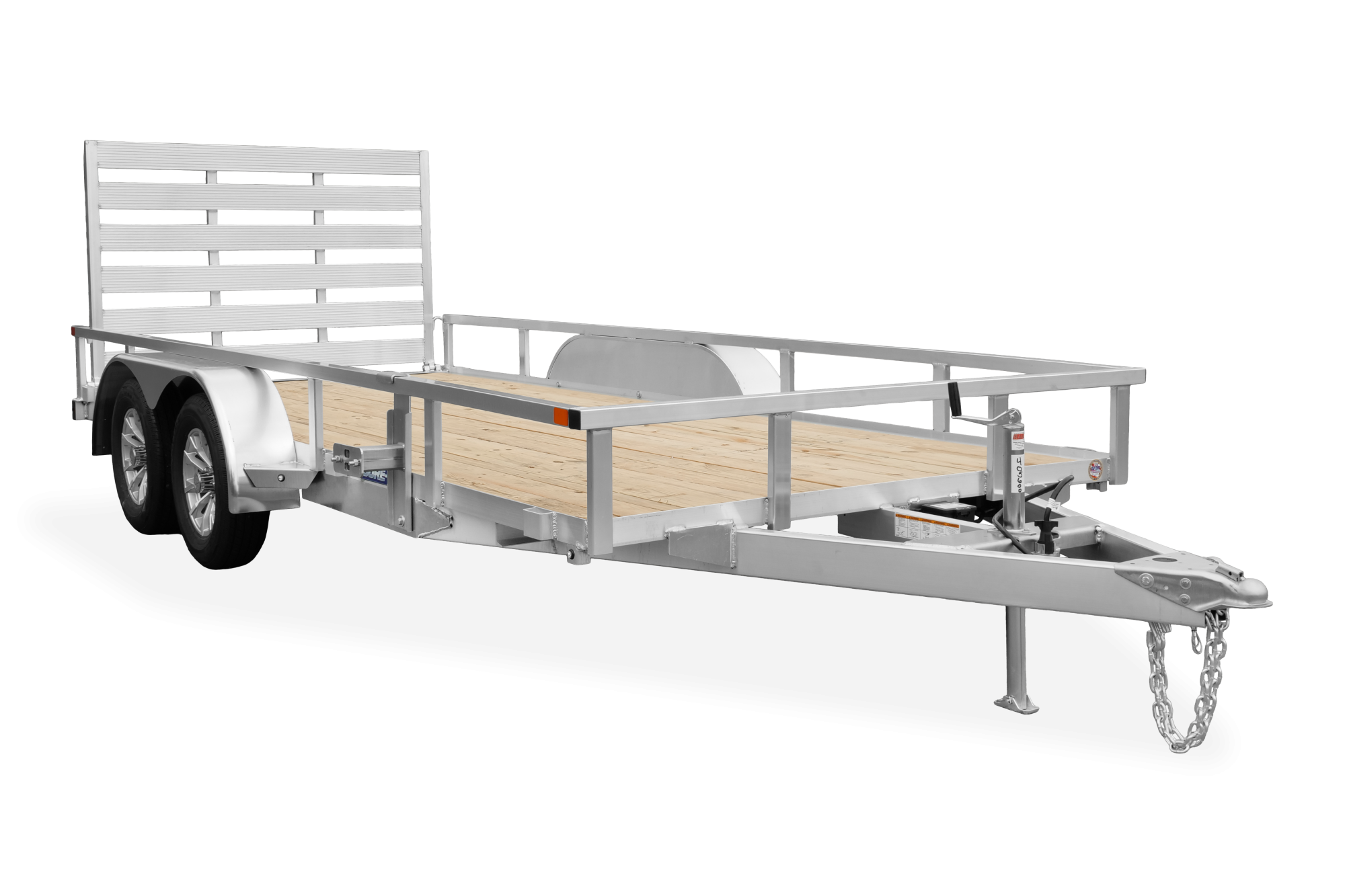Aluminum Tube Top Utility | Front view, tilted