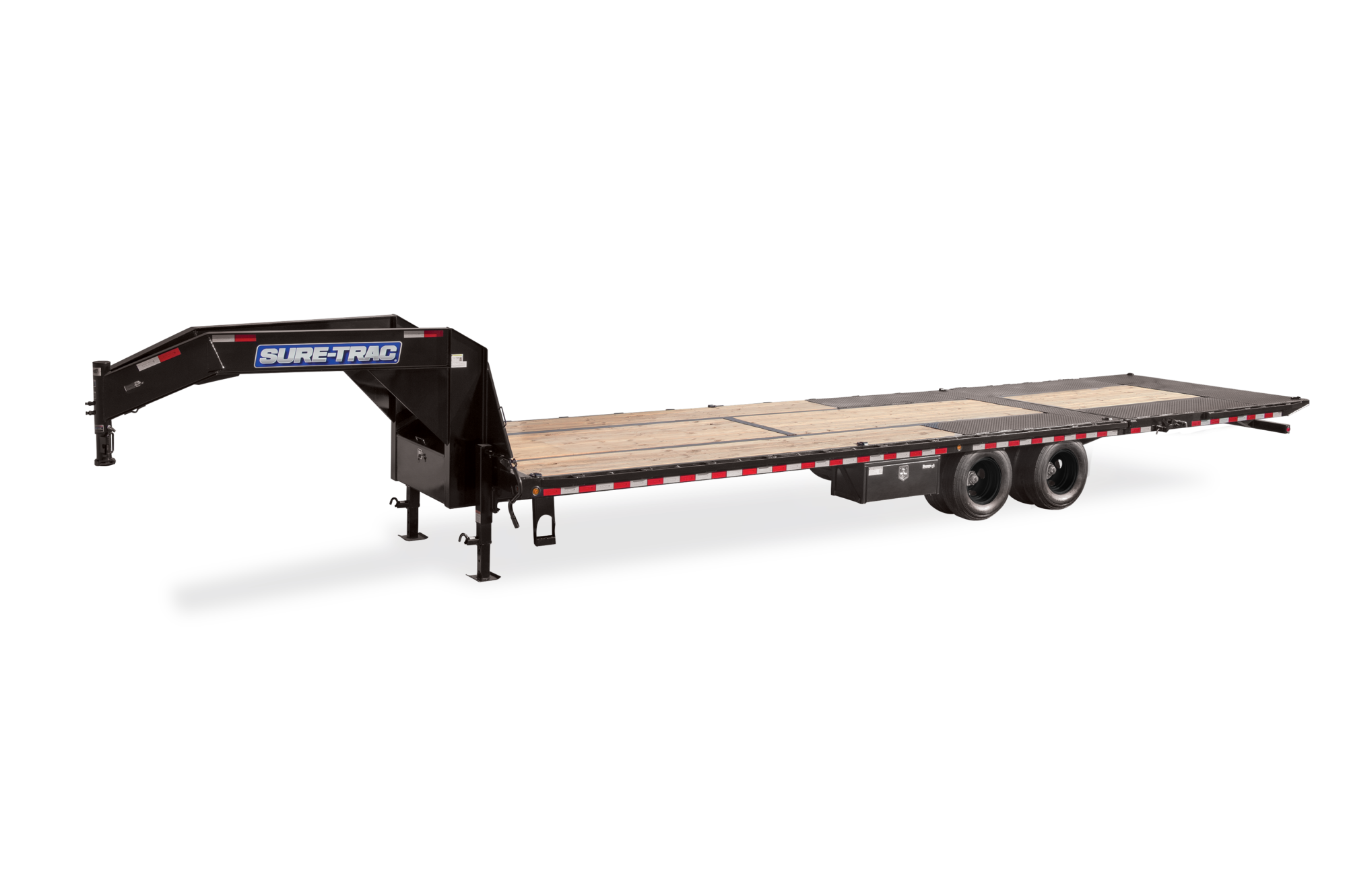 HD Low Profile Deckover w Hydraulic Beavertail Front blk wheel