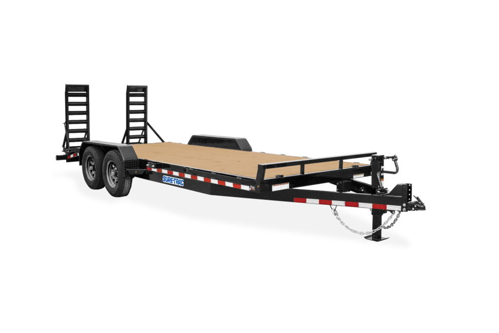 front view of the equipment trailer